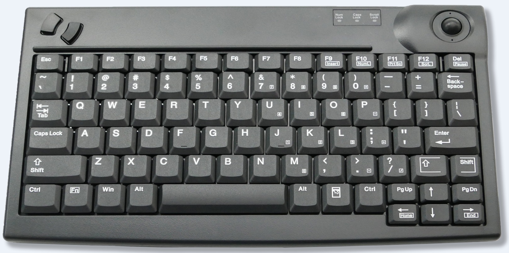 KSI KEYBOARD MINI W/TRACKBALL USB BLK